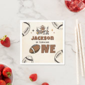 サッカー初年ダウン1歳の誕生日ナプキンス スタンダードカクテルナプキン (インサイチュ)