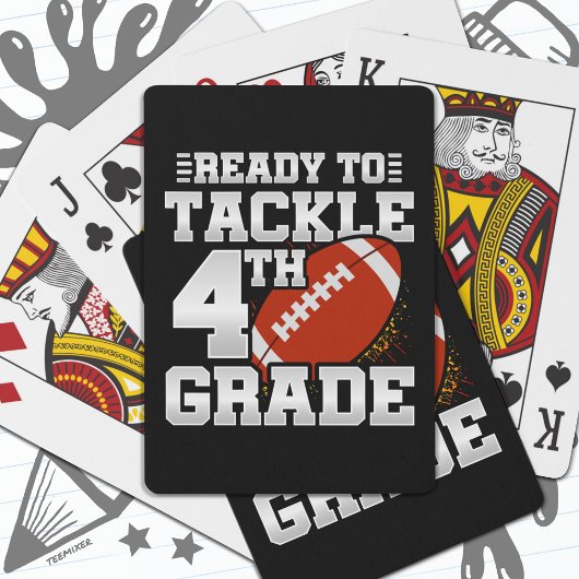 サッカー初日4年生新学期 トランプ