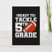 サッカー初日5年生新学期 カード (正面)