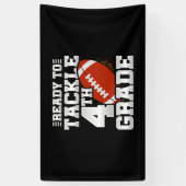 サッカー初日 4年生 新学期 横断幕 (縦)