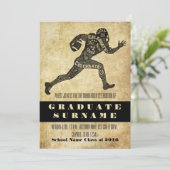 サッカー卒業お祝い招待状 招待状 (スタンド正面)