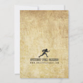 サッカー卒業お祝い招待状 招待状 (裏面)