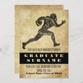 サッカー卒業お祝い招待状 招待状 (正面/裏面)