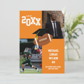 サッカー卒業スポーツオレンジ発表 招待状 (スタンド正面)