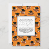 サッカー卒業スポーツオレンジ発表 招待状 (裏面)