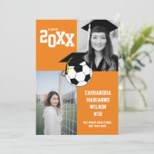 サッカー卒業スポーツオレンジ発表 招待状 (スタンド正面)