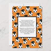 サッカー卒業スポーツオレンジ発表 招待状 (裏面)