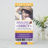 サッカー卒業パーティー招待状 招待状 (スタンド正面)