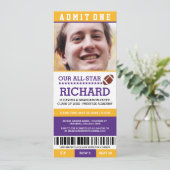 サッカー卒業パーティー招待状 招待状 (スタンド正面)