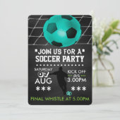 サッカー又はサッカーのパーティーシャルボード 招待状 (スタンド正面)