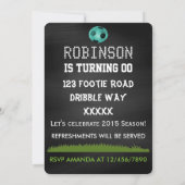 サッカー又はサッカーのパーティーシャルボード 招待状 (裏面)