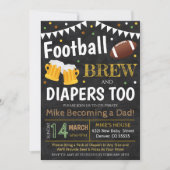 サッカー及びビールベビーシャワー招待状 招待状 (正面)