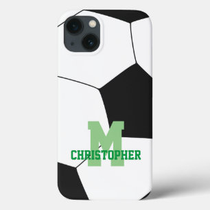 サッカー名イニシャルカスタム iPhone 13ケース