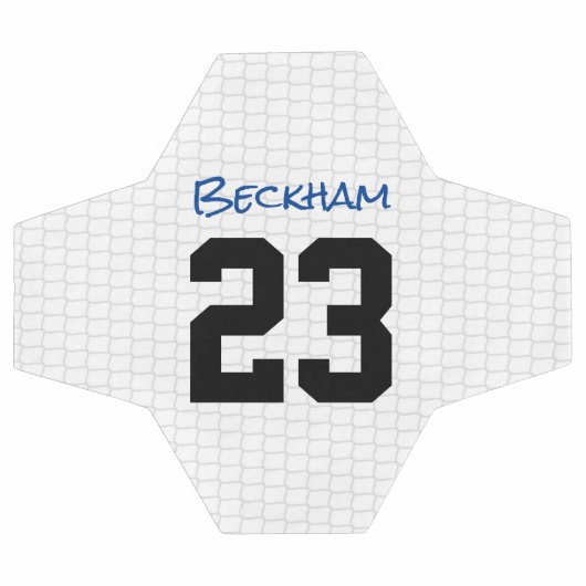 サッカー名スポーツ番号ゴールネットおもしろい サッカーボール (フラット)