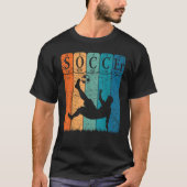サッカー周期表要素サッカー選手おたく Tシャツ (正面)
