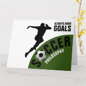 サッカー哲学 カード (黄色い花)