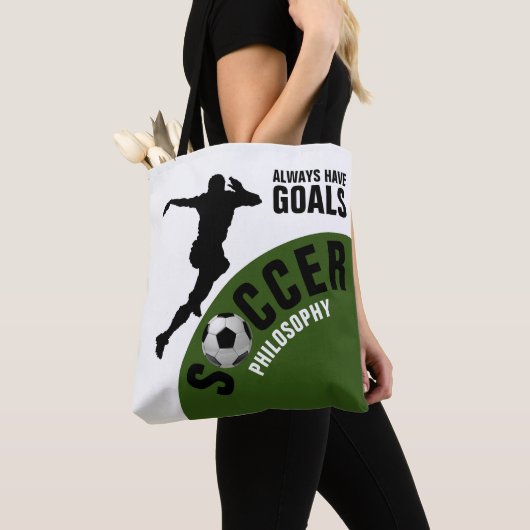 サッカー哲学 トートバッグ (クローズアップ)