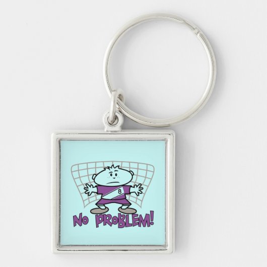 サッカー問題のTシャツおよびギフト無し キーホルダー (正面)