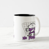 サッカー問題のTシャツおよびギフト無し ツートーンマグカップ (正面右)