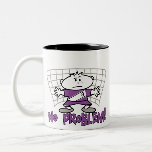 サッカー問題のTシャツおよびギフト無し ツートーンマグカップ (左)