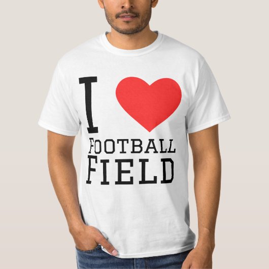 サッカー場が好きな人 ステッカー Tシャツ (正面)