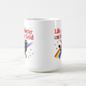 サッカー場で生きる コーヒーマグカップ (中央)