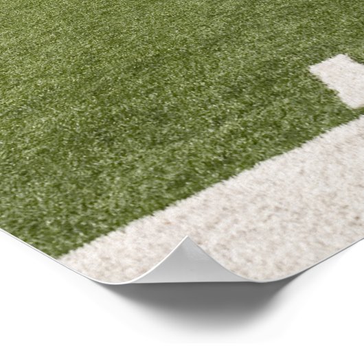 サッカー場とスタジアム ポスター (角)