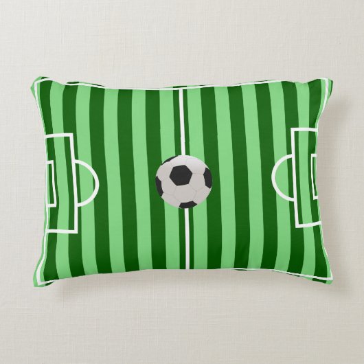 サッカー場のまくらユニーク-サッカーの贈り物 アクセントクッション (正面)