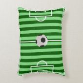 サッカー場のまくらユニーク-サッカーの贈り物 アクセントクッション (正面(垂直))