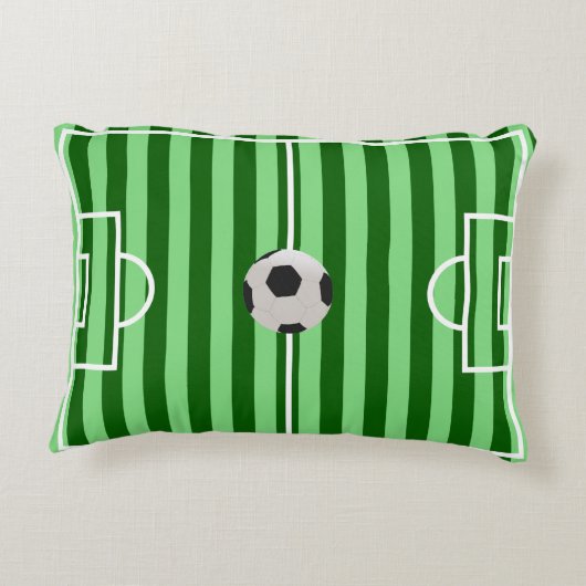 サッカー場のまくらユニーク-サッカーの贈り物 アクセントクッション (裏面)