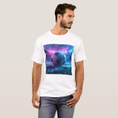 サッカー場のフットボールスタイル Tシャツ (正面フル)