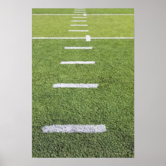 サッカー場のヤードライン ポスター (正面)