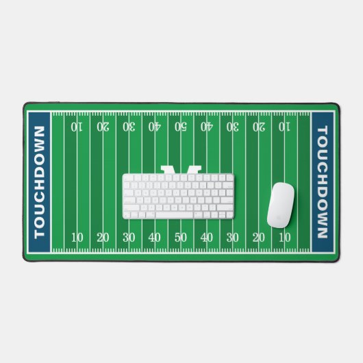 サッカー場の名前とイニシャル デスクマット (キーボード&マウス)