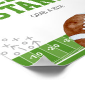 サッカー場の売店 誕生日 食べ物 看板 ポスター (角)