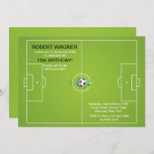 サッカー場の招待状 招待状 (正面/裏面)