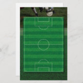 サッカー場の文房具 便箋 (正面/裏面)