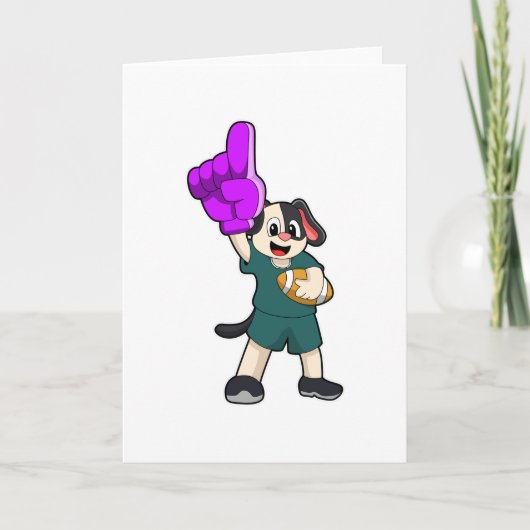 サッカー場の犬 カード (正面)