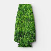 サッカー場の緑の草の質感 ボトルクーラー (正面)