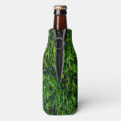 サッカー場の緑の草の質感 ボトルクーラー (ボトル裏面)