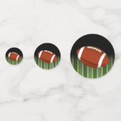 サッカー場の試合日のテーブル コンフェッティ (裏面)