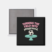 サッカー場は僕の遊び場 サッカーデザイン マグネット (正面/裏面)