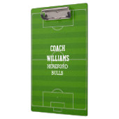 サッカー場サッカーパーソナライズされた場 クリップボード (左)