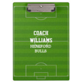 サッカー場サッカーパーソナライズされた場 クリップボード (正面)