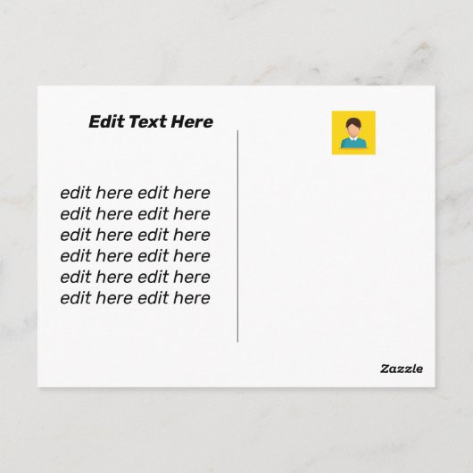 サッカー場 – はがき (裏面)