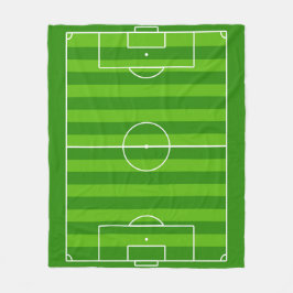 サッカー場/サッカーピッチサッカー選手スポーツ フリースブランケット