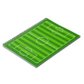 サッカー場/サッカーピッチスポーツチームスクール ノートブック (左側)