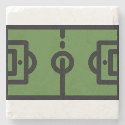 サッカー場 ストーンコースター (正面)