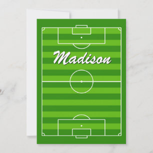 サッカー場/ピッチ選手の名前または文字スポーツ カード