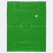 サッカー場 フリースブランケット (正面)