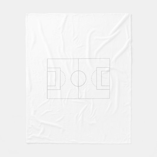 サッカー場 フリースブランケット (正面)